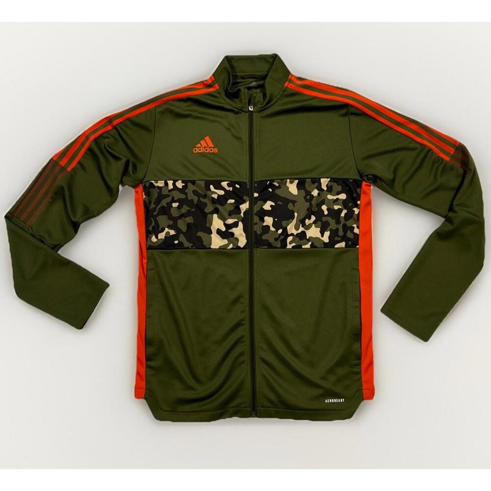 Adidas Performance Track Jacket Mens M Prime Green Activewear Logo Sportswear